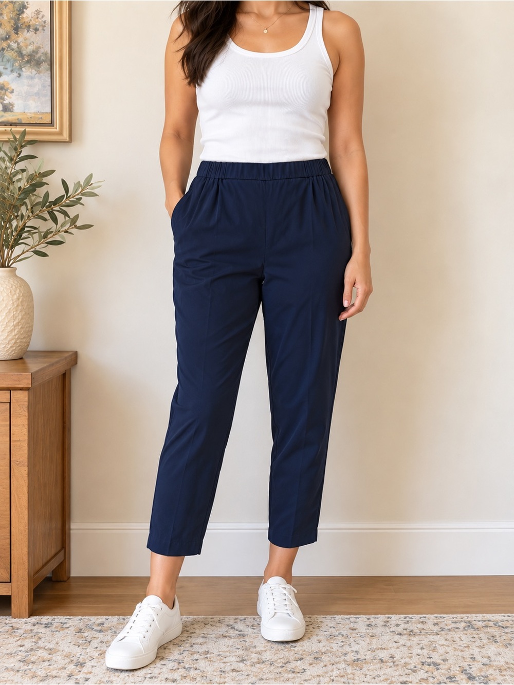 COS Women's Jogger Pants in Blue Size Medium Like New